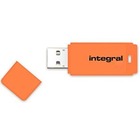 Integral pami USB Neon 16GB USB 2.0 orange
