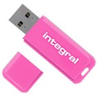 Integral pami USB Neon 4GB USB 2.0 pink